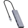 Hub CONCEPTRONIC USB-C a 4xUSB-A/C Gris (HUBBIES13G) | (1)
