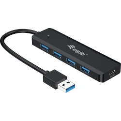 Hub EQUIP Life A USB-C3.0 a 4xUSB-A3.0 Negro (EQ128959) | 4015867229446 [1 de 8]