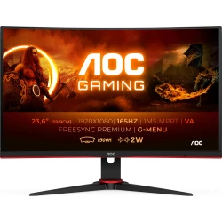 Monitor Gaming AOC 24`` VA FHD Curvo Negro (C24G2AE/BK) | Hay 7 unidades en almacén | Entrega a domicilio en Canarias en 24/48 horas laborables