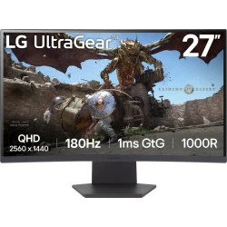 Monitor Gaming LG 27`` VA QHD 1000R Curvo (27GS60QC-B) | Hay 9 unidades en almacén | Entrega a domicilio en Canarias en 24/48 horas laborables