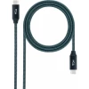 Nanocable Cable USB 3.2 Gen2x2 20Gbps 5A/100W 4K/60Hz USB-C/M-USB-C/M, Gris/Negro, 2 m | (1)