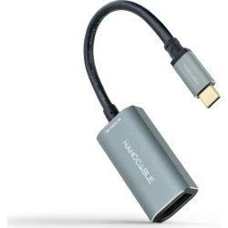 Nanocable USB-C/M a DP/H 15cm Gris (10.16.4104-G) | 8433281012875 [1 de 7]