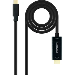 Nanocable USB-C/M a HDMI/M 1.8m Negro (10.15.5132) [1 de 5]