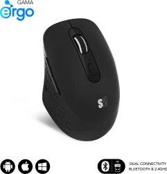 Ratón SUBBLIM Curve Bluetooth Negro (SUBMO-EDCUR01) | Hay 7 unidades en almacén | Entrega a domicilio en Canarias en 24/48 horas laborables