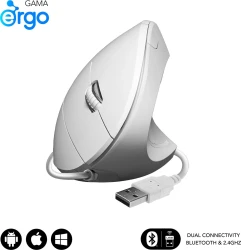 Ratón Vertical SUBBLIM USB-A Blanco (SUBMO-EDGVU02) | Hay 10 unidades en almacén | Entrega a domicilio en Canarias en 24/48 horas laborables