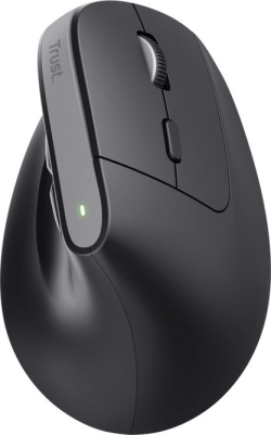 Ratón Vertical Trust Bayo+ Óptico RF BT Negro (25146) | Hay 6 unidades en almacén | Entrega a domicilio en Canarias en 24/48 horas laborables