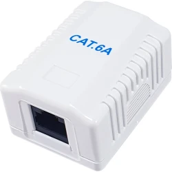 Roseta EQUIP 1xRJ45 Cat.6a Hembra Blanco (EQ235215) | Hay 7 unidades en almacén | Entrega a domicilio en Canarias en 24/48 horas laborables