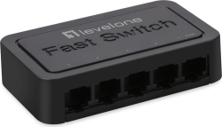 Switch LevelOne 5p Fast Ethernet Negro (FEU-0512) | 0846359044926 | Hay 10 unidades en almacén | Entrega a domicilio en Canarias en 24/48 horas laborables