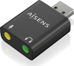 Tarjeta de Sonido AISENS USB-A/M-2x3.5mm/H (A106-0768) | 8436574709797 | Hay 3 unidades en almacén | Entrega a domicilio en Canarias en 24/48 horas laborables