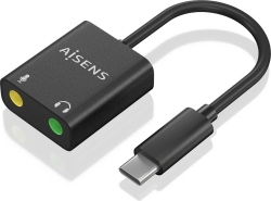 Tarjeta de Sonido AISENS USB-C/M a 2x3.5mm (A109-0767) | Hay 3 unidades en almacén | Entrega a domicilio en Canarias en 24/48 horas laborables