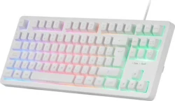 Teclado Mars Gaming TKL H-Mech USB RGB Blanco(MK023WES) | Hay 3 unidades en almacén | Entrega a domicilio en Canarias en 24/48 horas laborables