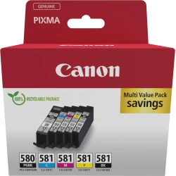 Tinta Canon Pgi-580 Cli-581 Pack Negro Color (2078C007) | 8714574679136 | 57,25 euros