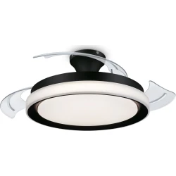 Ventilador Techo Philips + Plafón Negro (929004081701) | Hay 10 unidades en almacén | Entrega a domicilio en Canarias en 24/48 horas laborables