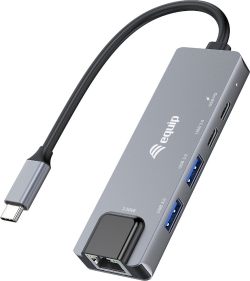 Adaptador EQUIP USB-C 5en1 Ethernet 2.5 GbE (EQ133496) Adaptador EQUIP USB-C 5en1 Ethernet 2.5 GbE (EQ133496) | Hay 9 unidades en almacén | Entrega a domicilio en Canarias en 24/48 horas laborables