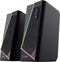 Altavoces Trust GXT 609 Zoxa 6W RGB 3.5mm Negro (24070) | Hay 10 unidades en almacén | Entrega a domicilio en Canarias en 24/48 horas laborables