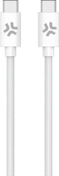 Cable CELLY USB-C a USB-C 1.5m Blanco (USBCUSBCCOTTWH) | Hay 5 unidades en almacén | Entrega a domicilio en Canarias en 24/48 horas laborables