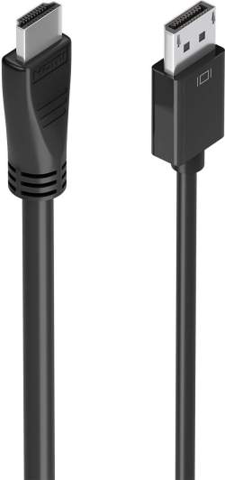 Cable AISENS DP/M a HDMI/M 5m Negro (A125-0896) | Hay 3 unidades en almacén | Entrega a domicilio en Canarias en 24/48 horas laborables
