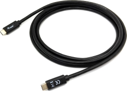 Cable EQUIP USB-C/M a USB-C/M 2m Negro (128347) | Hay 10 unidades en almacén | Entrega a domicilio en Canarias en 24/48 horas laborables