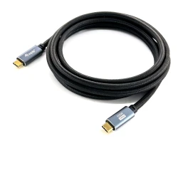 Cable EQUIP USB-C/M a USB-C/M Negro (EQ128357) | Hay 5 unidades en almacén | Entrega a domicilio en Canarias en 24/48 horas laborables