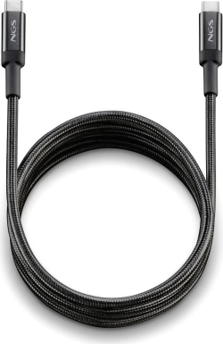 Cable NGS Usb-C a Usb-C 3m Negro (KNOT100W-3) | Hay 10 unidades en almacén | Entrega a domicilio en Canarias en 24/48 horas laborables