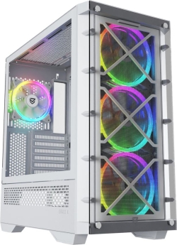 Caja Nfortec Draco X RGB ATX Blanca (NF-CS-DRACOX-W) | Hay 1 unidades en almacén | Entrega a domicilio en Canarias en 24/48 horas laborables