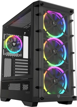 Caja Nfortec Draco X RGB ATX ITX Negra (NF-CS-DRACOX-B) | Hay 1 unidades en almacén | Entrega a domicilio en Canarias en 24/48 horas laborables