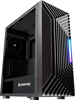 Caja Nfortec RGB ATX mATX ITX Negra (NF-CS-NERVIA-B) | Hay 4 unidades en almacén | Entrega a domicilio en Canarias en 24/48 horas laborables