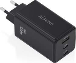 Cargador AISENS 100W 1xUSB-A 2USB-C (ASCH-100W3P052-BK) | Hay 2 unidades en almacén | Entrega a domicilio en Canarias en 24/48 horas laborables