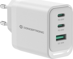 Cargador CONCEPTRONIC USB-A/C 65W PD 3.0 (ALTHEA21W65) | Hay 5 unidades en almacén | Entrega a domicilio en Canarias en 24/48 horas laborables