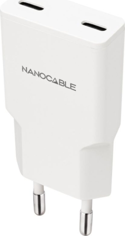 Cargador Nanocable 2xUSB-C PD 25W Blanco (10.10.2026) Cargador Nanocable 2xUSB-C PD 25W Blanco (10.10.2026) | Hay 3 unidades en almacén | Entrega a domicilio en Canarias en 24/48 horas laborables