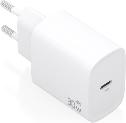 Cargador Pared Aisens 1Usb-C 30W Blanco  (A110-0950) | Hay 2 unidades en almacén | Entrega a domicilio en Canarias en 24/48 horas laborables