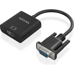 Conversor AISENS VGA/M a HDMI/3.5mm/mUSB/H (A115-0873) | Hay 2 unidades en almacén | Entrega a domicilio en Canarias en 24/48 horas laborables