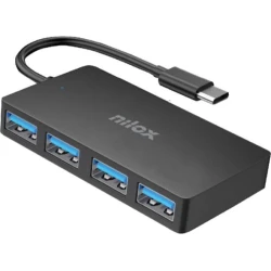 Docking Station NILOX 4xUSB-C 3.0 Negro (NXHUBUSC04) Docking Station NILOX 4xUSB-C 3.0 Negro (NXHUBUSC04) | Hay 5 unidades en almacén | Entrega a domicilio en Canarias en 24/48 horas laborables