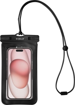 Funda CELLY Impermeable hasta 7`` (SPLASHBAG25BK) | Hay 5 unidades en almacén | Entrega a domicilio en Canarias en 24/48 horas laborables