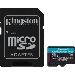 Kingston Micro SDXC 200R 1Tb +Adaptador (SDCG4/1TB) | Hay 5 unidades en almacén | Entrega a domicilio en Canarias en 24/48 horas laborables