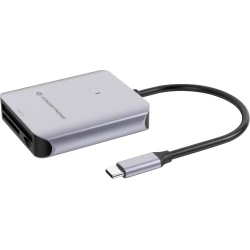 Lector Tarjetas CONCEPTRONIC USB-C 3.1 Gris (BIAN09G) | Hay 4 unidades en almacén | Entrega a domicilio en Canarias en 24/48 horas laborables