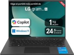LG Gram i5 16Gb 512SSD 14`` W11P Negro (14Z90RU-G.AP55B) | Hay 3 unidades en almacén | Entrega a domicilio en Canarias en 24/48 horas laborables