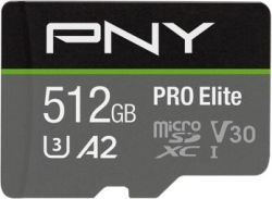 PNY Micro SDXC Pro Elite 512Gb (P-SDUX512U3100PRO-GE) | Hay 10 unidades en almacén | Entrega a domicilio en Canarias en 24/48 horas laborables