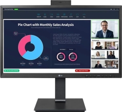 Monitor LG 24`` LED IPS FHD WebCam Negro (24BP75CP-B) | Hay 10 unidades en almacén | Entrega a domicilio en Canarias en 24/48 horas laborables