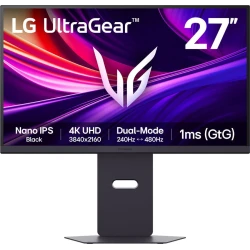 Monitor LG UltraGear 27`` 4K UHD 240Hz 1ms (27G850A-B) Monitor LG UltraGear 27`` 4K UHD 240Hz 1ms (27G850A-B) | Hay 2 unidades en almacén | Entrega a domicilio en Canarias en 24/48 horas laborables
