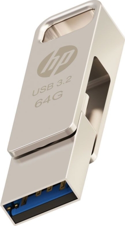 Pendrive HP X206C 64Gb Usb-A/Usb-C Metal (HPFD206C-64) | Hay 10 unidades en almacén | Entrega a domicilio en Canarias en 24/48 horas laborables