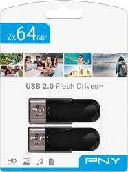 PNY Attaché 4 2.0 64GB unidad flash USB USB tipo A Negro más grande PNY Attaché 4 2.0 64GB unidad flash USB USB tipo A Negro | FD64GATT4X2-EF | 3536403368517