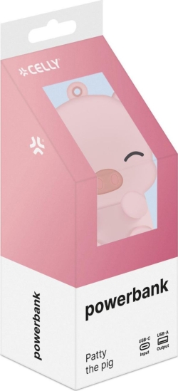 PowerBank CELLY 2600Mah 10W Cerdo (PBPIG) | Hay 5 unidades en almacén | Entrega a domicilio en Canarias en 24/48 horas laborables