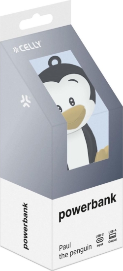 PowewrBank CELLY 2600Mah 10W Pingüino (PBPENGUIN) | Hay 5 unidades en almacén | Entrega a domicilio en Canarias en 24/48 horas laborables