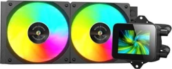 Ref. Líq. Mars Gaming ARGB 2x120mm Negra (MLVISION240) | Hay 1 unidades en almacén | Entrega a domicilio en Canarias en 24/48 horas laborables