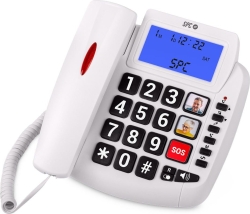 Teléfono Fijo SPC Comfort Volume 2 Blanco (3296B) | Hay 4 unidades en almacén | Entrega a domicilio en Canarias en 24/48 horas laborables