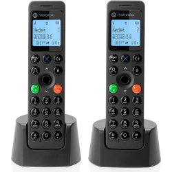 Teléfono Inalámbrico Motorola DOT202 DECT Duo Negro Teléfono Inalámbrico Motorola DOT202 DECT Duo Negro | 107DOT202BLACK | Hay 4 unidades en almacén | Entrega a domicilio en Canarias en 24/48 horas laborables