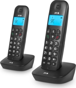Teléfono Inalámbrico SPC Air Pro Duo Negro (7302N) | Hay 4 unidades en almacén | Entrega a domicilio en Canarias en 24/48 horas laborables