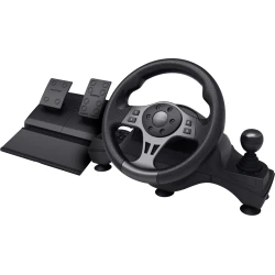 Volante+Pedales Trust GXT 289 Movi USB-A Negro (25122) | Hay 3 unidades en almacén | Entrega a domicilio en Canarias en 24/48 horas laborables