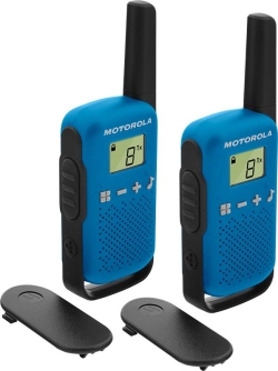 Walkie Talkie Motorola T42 Negro/Azul (59T42BLUEPACK) | B4P00811LDKMAW | Hay 6 unidades en almacén | Entrega a domicilio en Canarias en 24/48 horas laborables